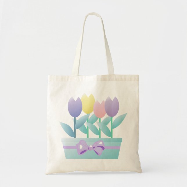 Sac fourre-tout Tulipes au printemps (Devant)