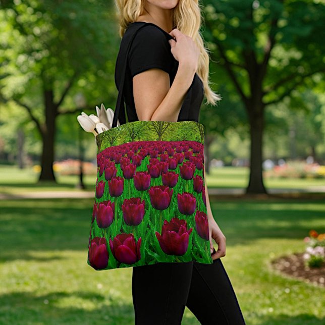 Sac fourre-tout Tulipes Marron (Créateur téléchargé)