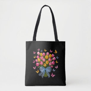 Sac fourre-tout Tulipes & Papillons