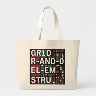 Sac fourre-tout typographique Canva décontracté