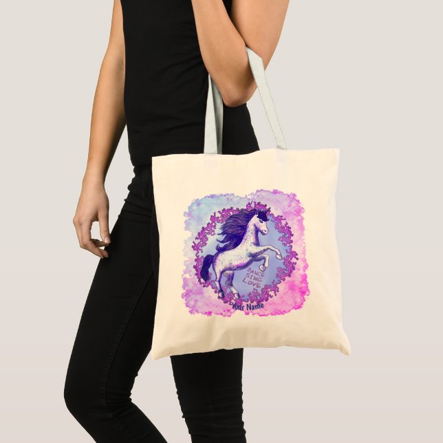 Sac fourre-tout Unicorn dansant (Devant (produit))