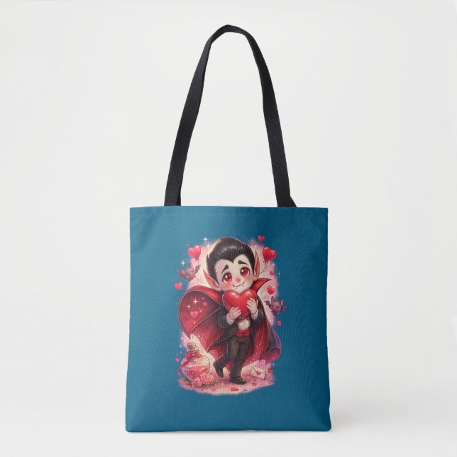 Sac fourre-tout Valentin Dracula drôle - recto-ver (Devant)