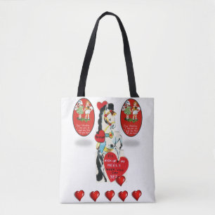 Sac fourre-tout valentines jour amour coeur