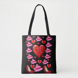 sac fourre-tout valentines jour amour coeur
