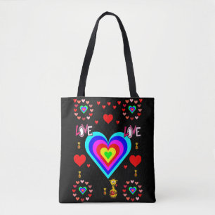 sac fourre-tout valentines jour amour coeur