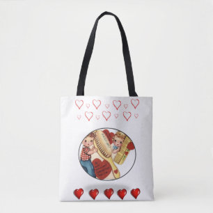 Sac fourre-tout valentines jour amour coeur