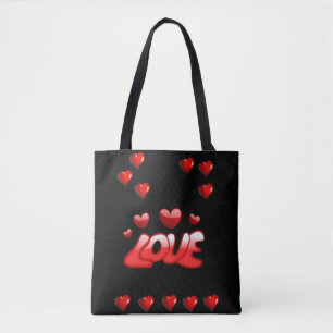 Sac fourre-tout valentines jour amour coeur