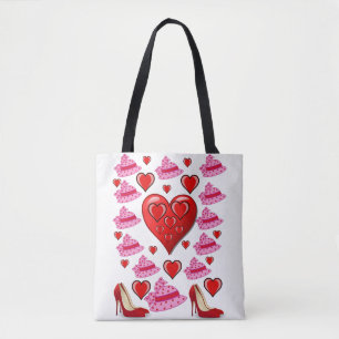 sac fourre-tout valentines jour amour coeur