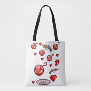 Sac fourre-tout valentines jour amour coeur