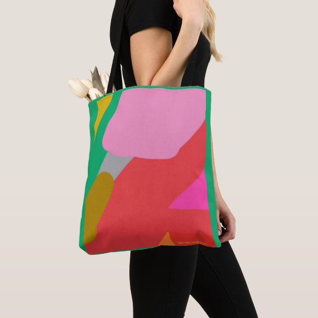 Sac fourre-tout vert Garden Riff (De près)