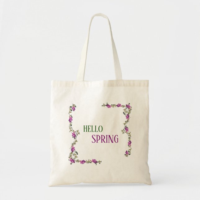 Sac fourre-tout vert Lavender Eucalyptus (Devant)