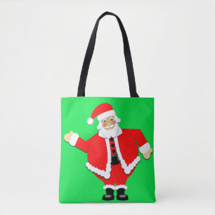 Sac fourre-tout vert père Noël