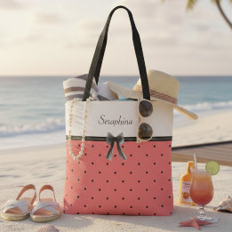 Sac fourre-tout vibrant été chic corail coucher de