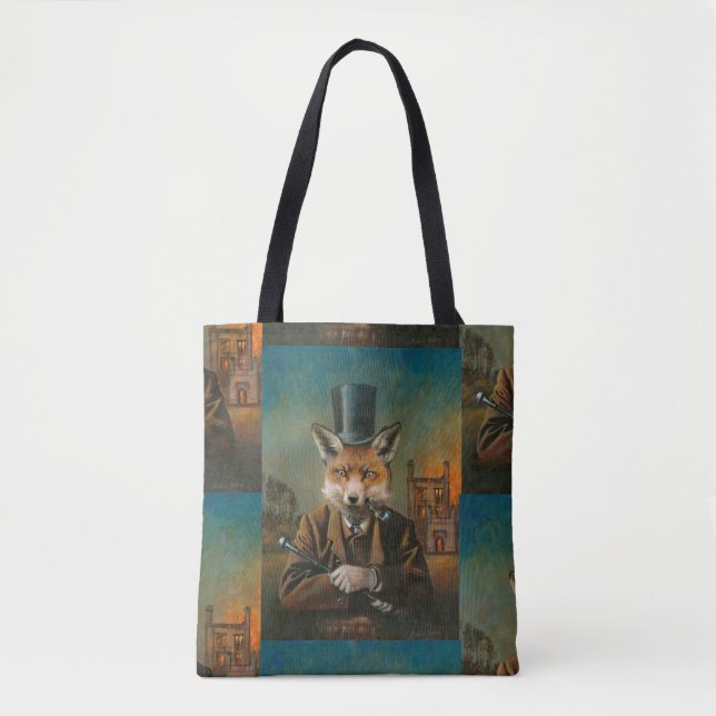 Sac fourre-tout victorien à impression de Fox de (Devant)