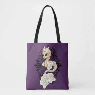 Sac fourre-tout vintage à dragon de dentelle