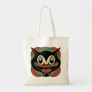 Sac fourre-tout vintage à épicerie de chat de