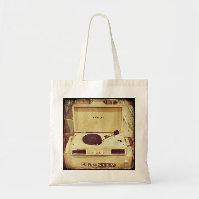Sac fourre-tout vintage à Tourne-disque (Devant)