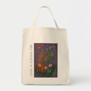Sac fourre-tout vintage académisme sombre botaniqu