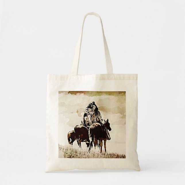 Sac fourre-tout vintage Cheyenne Warriors Grunge (Devant)