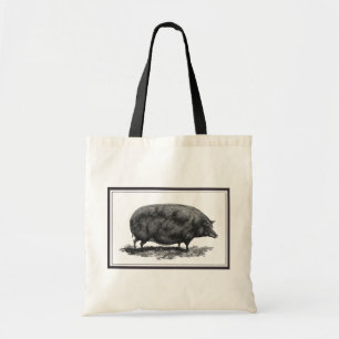 Sac fourre-tout vintage gravure à l'eau-forte de