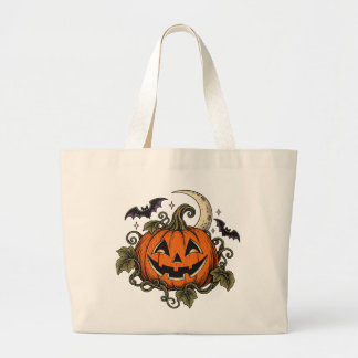 Sac fourre-tout vintage Jack-o-Lantern Halloween