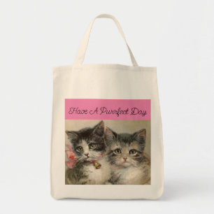 Sac fourre-tout vintage Kittens
