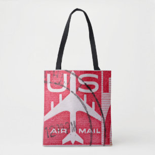 Sac fourre-tout Vintage US Air Mail