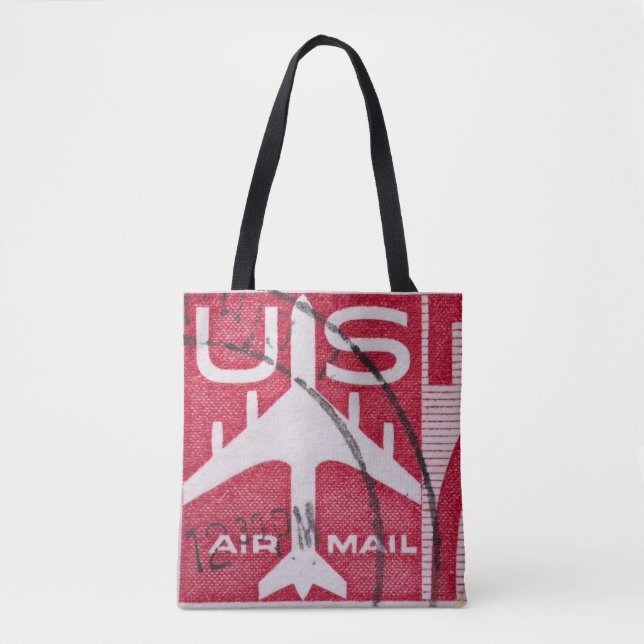 Sac fourre-tout Vintage US Air Mail (Devant)