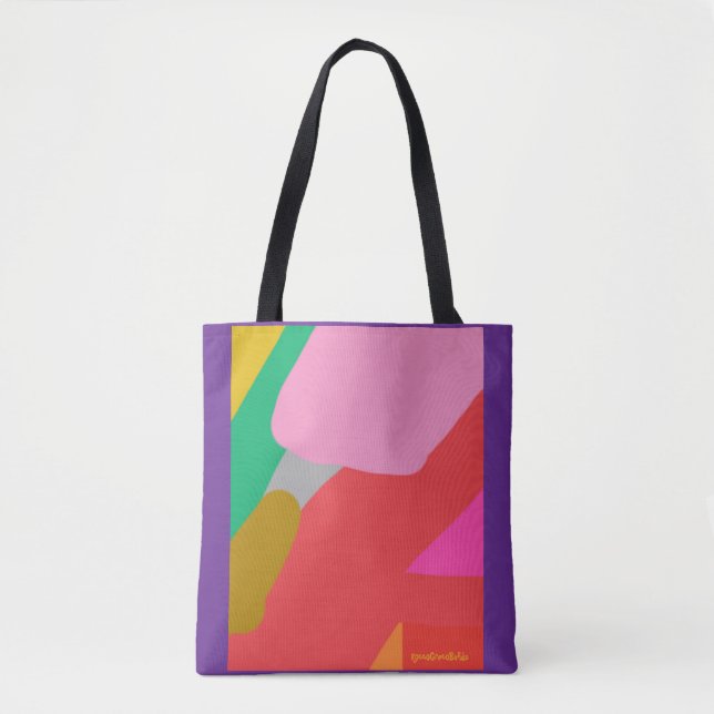 Sac fourre-tout violet Garden Riff (Devant)