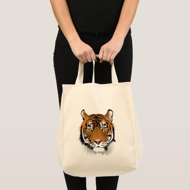 Sac fourre-tout visage de tigre (Devant (produit))