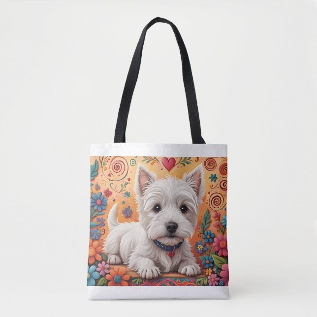 Sac fourre-tout Westie (Devant)