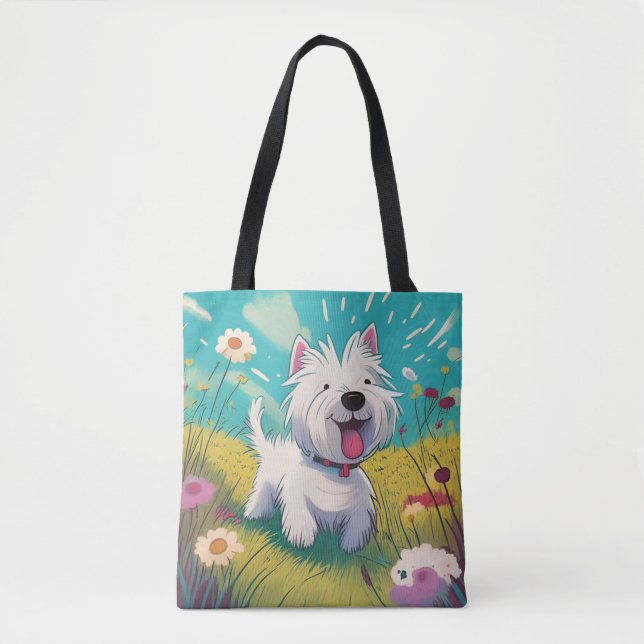 Sac fourre-tout Westie (Devant)