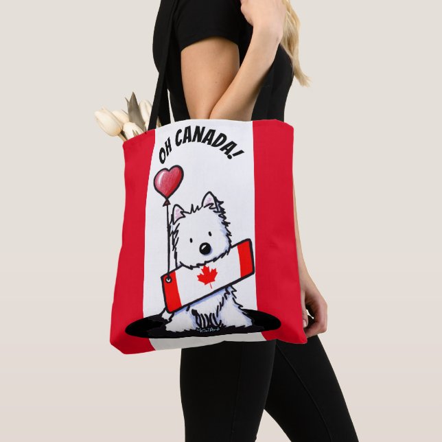 Sac fourre-tout Westie canadien KiniArt (De près)