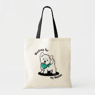 Sac fourre-tout Westie KiniArt Cutieface