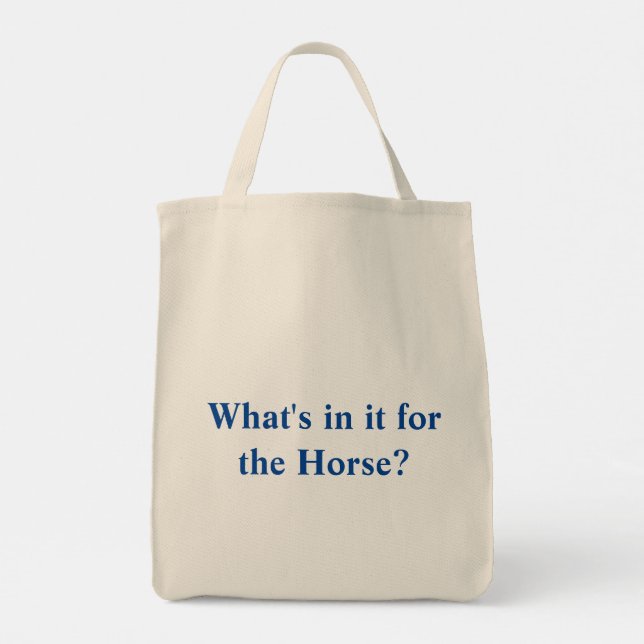 sac fourre-tout "What's in it" avec logo à l'enver (Dos)