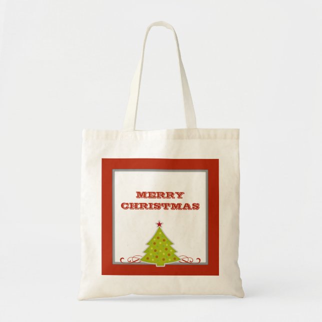 Sac fourre-tout Whimsical Christmas Tree (Devant)