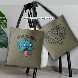 SAC FOURRE-TOUT WHIPLASH par la poète Adiela Akoo