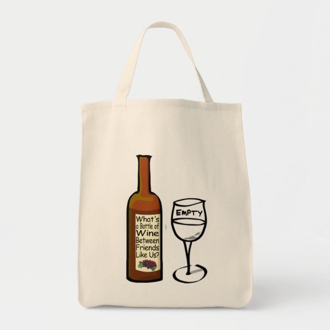 Sac fourre-tout Wine Between Friends (Devant)