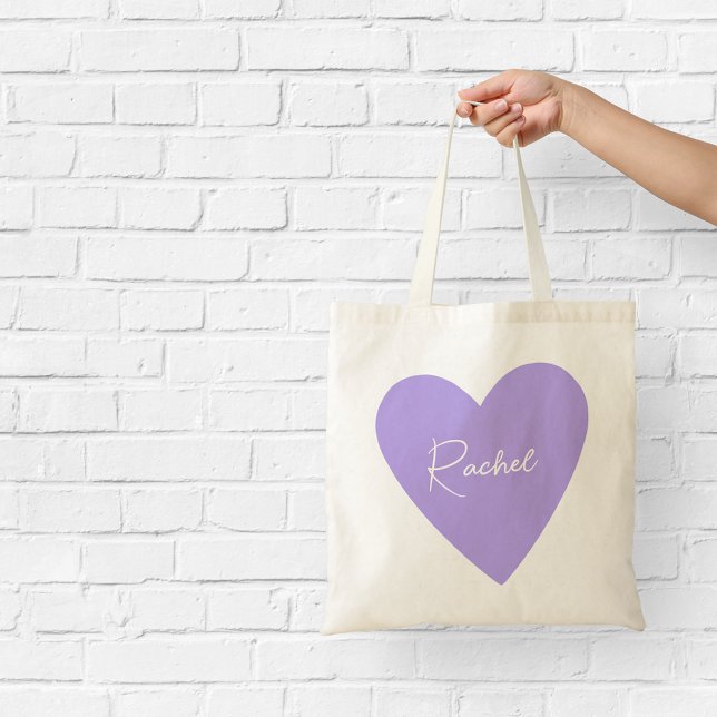 Sac fourre violet girly avec nom (Créateur téléchargé)