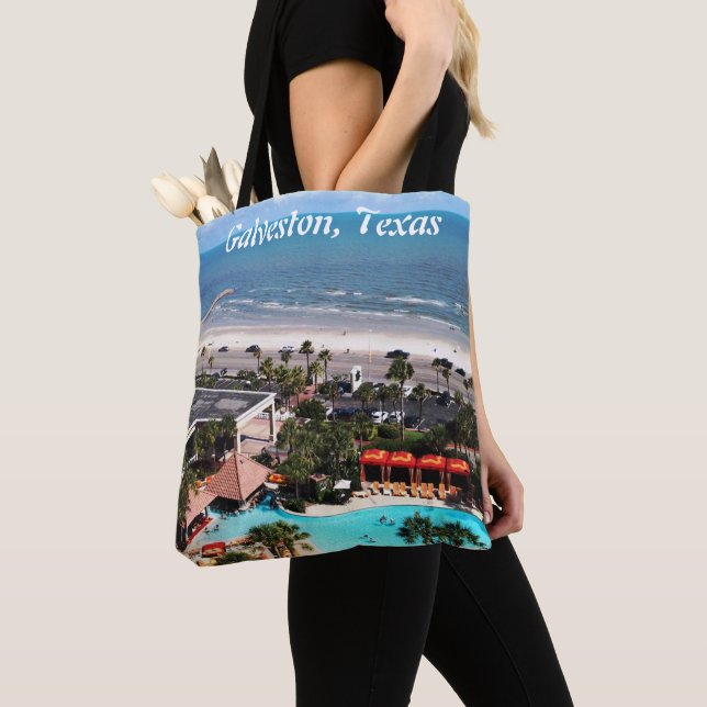 Sac Galveston, Texas tout-imprimé (De près)