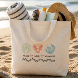 Sac géant Peace Love Mermaids