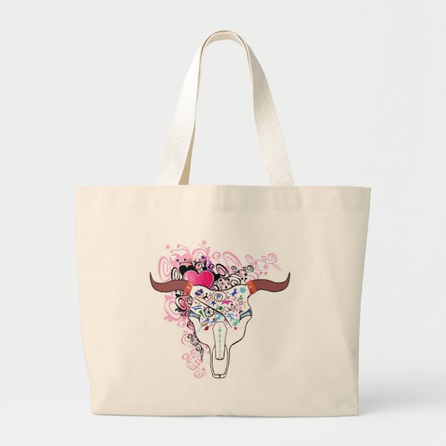 Sac génial de tatouage de crâne de boeuf (Devant)