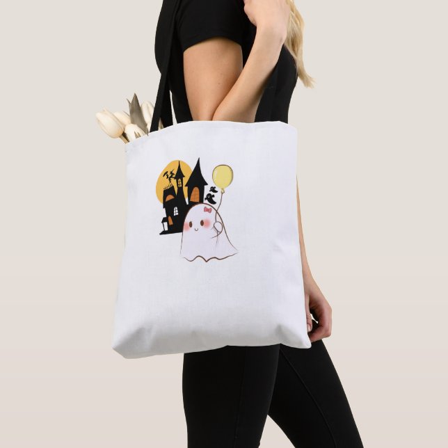 Sac Ghost Halloween mignon, sac Éffrayant pour les (De près)