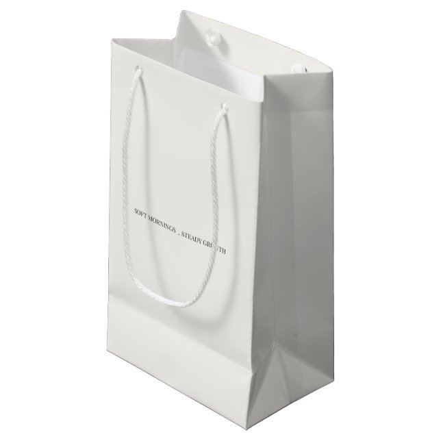 Sac Gift Bag Matins Doux, Croissance Régulière  (Devant Angle)