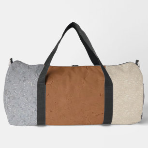 Sac gris, ivoire et duffel Brown
