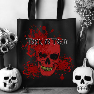 Sac Halloween Crâne Sanglant pour Friandises