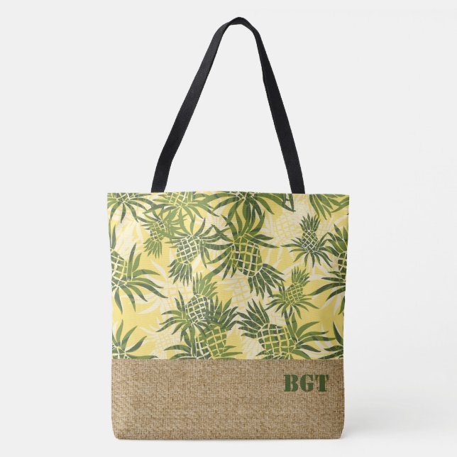 Sac hawaïen de plage de monogramme de Camo (Devant)