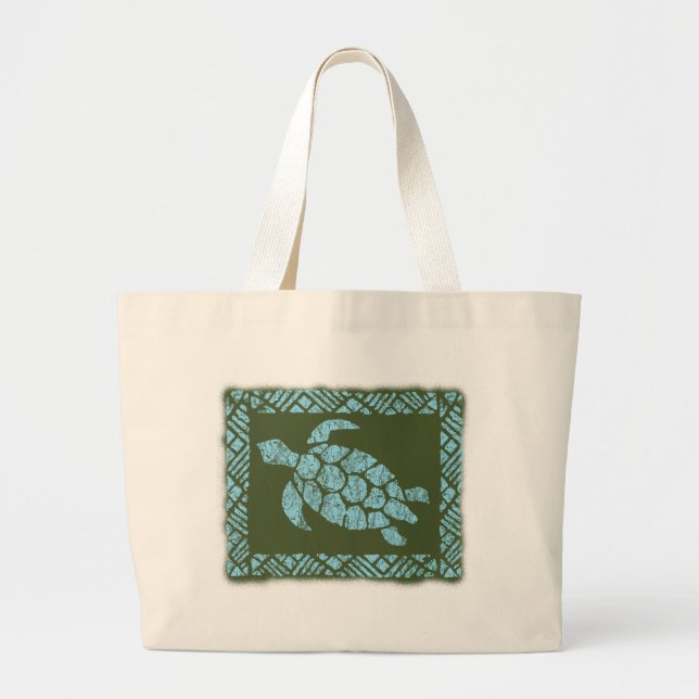 Sac hawaïen de plage de Tapa de Honu (Devant)