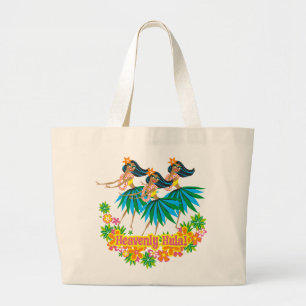 Sac hawaïen merveilleux de plage de fille de dans