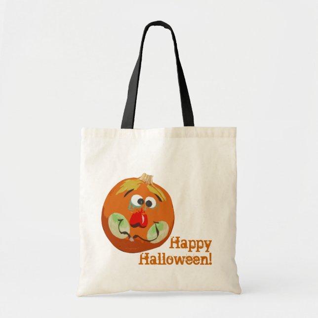 Sac heureux de Halloween de citrouille de clown (Devant)